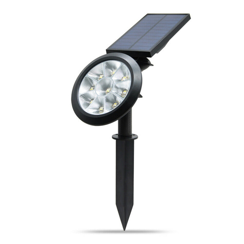 9 LED Waterproof Solar Spotlight Garden Lawn Ground Lighting Wall Lamp (A)