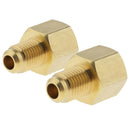 2x Solid Brass 1/4'' SAE AG to G1/4'' IG Nitrogen Tank Adapter Replacement