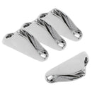 Pack of 4pcs Boat Sailing Rope Clam Cleat - 316 Stainless Steel Fittings