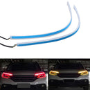 2X 60cm LED Switchback Headlight Sequential DRL Light Strip Tube Red&Yellow MO