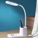 Gooseneck Flexible LED Desk Lamp Light with Wireless Charger for Home Office