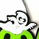 Halloween BOO Ghost Hanging Sign Home Wall Decoration Props Indoor And Outd