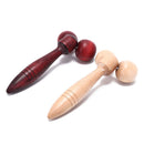 wooden ball roller massager tool reflexology hand face body relax random colo.AU