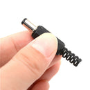 10x 2.1mm x 5.5mm Male DC Power Plug Socket Jack Connector Black Plastic CoverXM