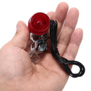 Retro Bicycle Bike Rear LED Indicator Red Light Cable Holder Taillight Lamp OZ