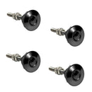 4X Push Button Quick Release Car Hood Bonnet Latch Pin Lock Bumper Clip Bla V8Y1