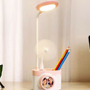 Usb Rechargeable Led Desk Lamp Contact Dimming Adjustment Table Lamp for Ch