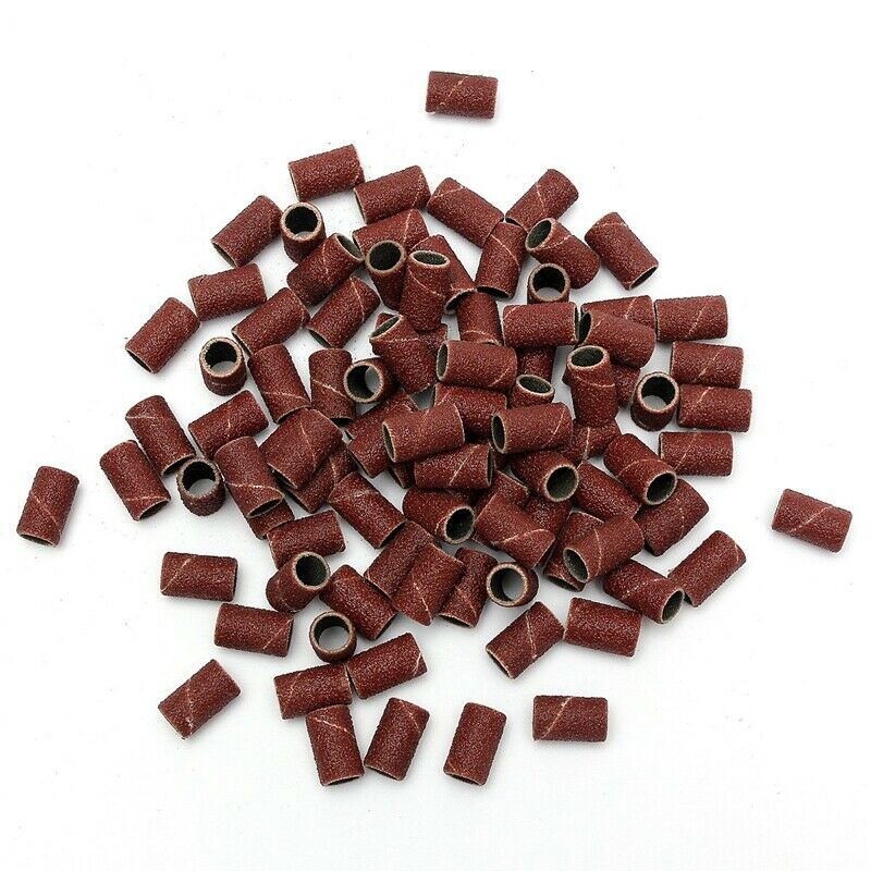 100 PCS Nail Drill Sanding Band Machine Replacement Bits Pedicure (80