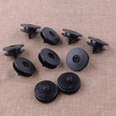 10 Sets Car Interior Carpet Clips Floor Mat Stay Retainer Screw Anti-skid Black