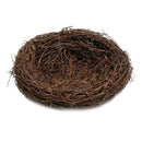 2x Brown Rattan Bird Nest Photo Props Garden Ornament Holiday Decoration