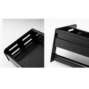 Kitchen Rack Space Aluminum Drain with Hook Seasoning Bottle Storage Shelf