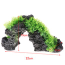 Artificial Mountain Hill Hidden Hut Cave Aquarium Fish Tank Landscape