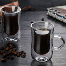 80Ml European Double Coffee Mug Heat-Resistant Double Glass Cappuccino Cup  M9B2