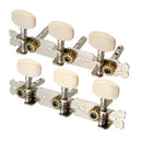 2 Chrome Acoustic Guitar Tuning Pegs Keys Tuners for Acoustic Folk Guitar