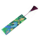 DIY Peafowl Special Shaped Diamond Painting Leather Tassel Bookmark Crafts Gi