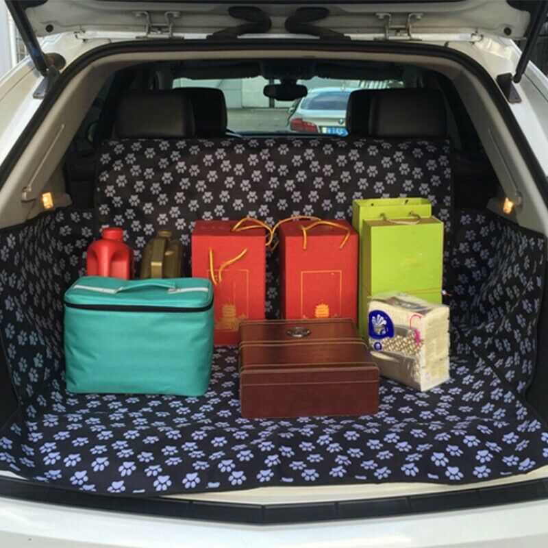 Pet Carriers Oxford Fabric Claw Pattern Car Pet Seat Cover Dog Car Back Sea