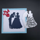 couple kiss metal cutting dies stencil scrapbook album paper embossing craft MO