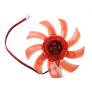 Computer Red Plastic VGA Video Card DC 12V Brushless Cooling Fan P5M9