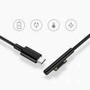Replacement Charging Cable Charger Cord for Microsoft Surface Pro 3 4 5 6 USB gf