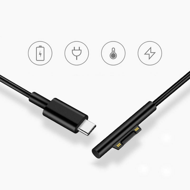 Replacement Charging Cable Charger Cord for Microsoft Surface Pro 3 4 5 6 USB gf