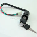 Ignition Key Switch Lock Electric 4 Wire 2 Key Motorcycle ATV Dirt Bike S FDH