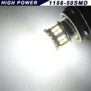 2x White Light 1156 50SMD 1206 LED Car Turn Signal Tail Stop Brake Backup LaA3C