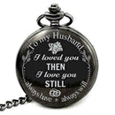 Men Anniversary Birthday Gift Pocket Watch Necklace Husband Gift from Wife T2D7