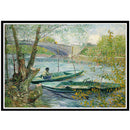 5D DIY Full Drill Diamond Painting Spring Fishing Cross Stitch Embroidery