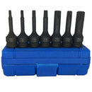 7 Pcs Impact Socket Bits 3/8 Inch Driver Metric Star Torx Hex Spline Ratche I6Q8