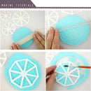 e-Flag Cake Cutter 3PCS Easy Bunting Cutters Cake Side Baking Pastry Sugarc O6O5