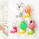 5pcs/lot Cartoon Sucker Toothbrush Holder Suction Hooks Bathroom Accessories JR