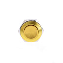 1PC 19mm waterproof yellow momentary metal push button reset switch high BX