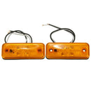 2Pcs 4 Led Side Marker Light Indicator Lamp Bus Truck Trailer Lorry Caravan