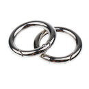 Sturdy 10Pcs Round Snap Open Hook Spring Ring Key Chain Carabiner Climbing