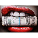 5D DIY Full Drill Diamond Painting Lips Cross Stitch Embroidery Mosaic Kit
