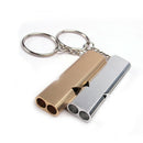 10x Emergency Whistle Stainless Double Tube Lifesaving Outdoor Survival Wh NII