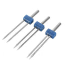 3 X Twin Double Needle Sewing Machine Needles Pins W/ 1 pcs Groove Pintuck Foot