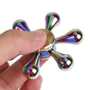 R188 +10 Steel Beads Dazzle Waterdrop fingertips Gyro Alloy Spinning Top