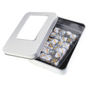 60 Pieces Acrylic Six Sided Spot Dices with Iron Box Set for Dungeons and