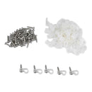 50pcs 1/8 Rope Light R-Style Mounting Clips with Screws+Number Tube Marker