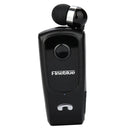 Bluetooth Headset Clip-on Earphone Sport Earbud Earpiece Handsfree Black