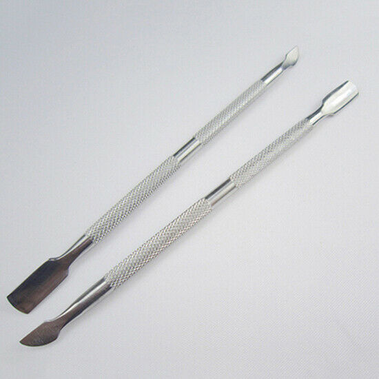 Stainless Steel Cuticle Nail Remover Pusher Double Ended Pedicure Manicure Tool