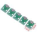 5pcs MICRO USB to DIP Adapter 5pin female connector B type pcb converterU2 JClj