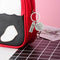 Letter Print Circle Square Pendant Keychain Women Graduation Key Ring Gift