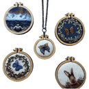 Mini Round Wooden Embroidery Hoop Cross Stitch Hoop Sewing Supplies 34mm