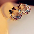 1pair Fashion Women Lady Elegant Crystal Rhinestone Ear Stud Earrings JewelryY3C
