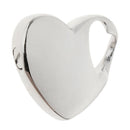 Lovely Heart Glossy Pendant Memorial Ash Glossy Screw Open Stainless Steel