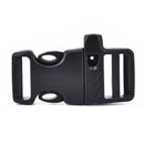 5pcs Survival Whistle Buckle Plastic Curved Side Release Buckles For Paracord  Z