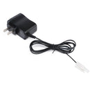 Black 7.2V Volt Battery Pack Rechargeable Charger Wall Plug Ni-CD Ni-MH Quick