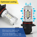 2x 9006 SMD 3030 LED Bulb Lamp Car Fog Driving Running Light Lamps White 12V New